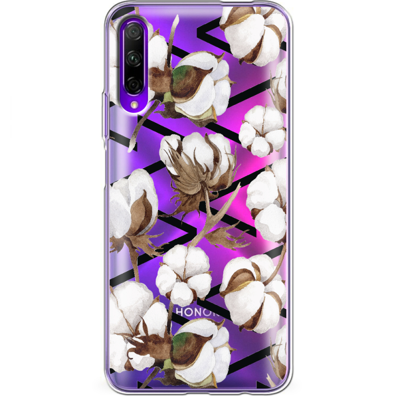 Прозрачный чехол Uprint Honor 9X Pro Cotton flowers