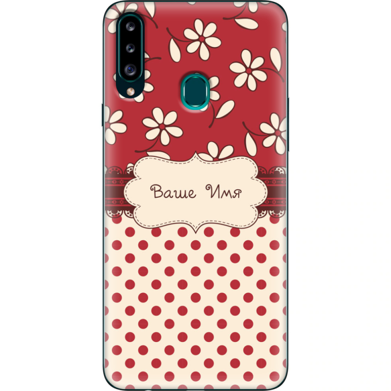 Чехол Uprint Samsung A207 Galaxy A20s Именной Polka Dots