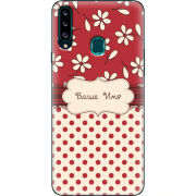 Чехол Uprint Samsung A207 Galaxy A20s Именной Polka Dots