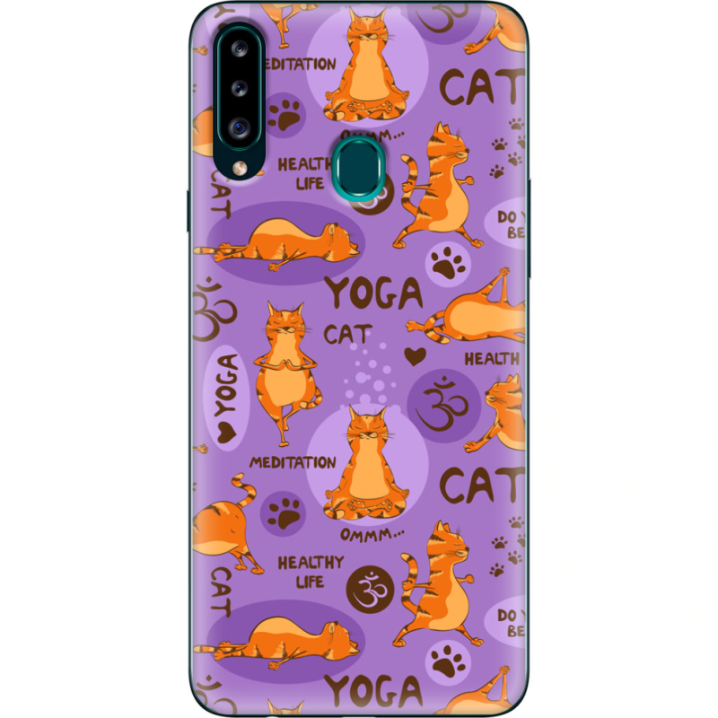 Чехол Uprint Samsung A207 Galaxy A20s Yoga Cat