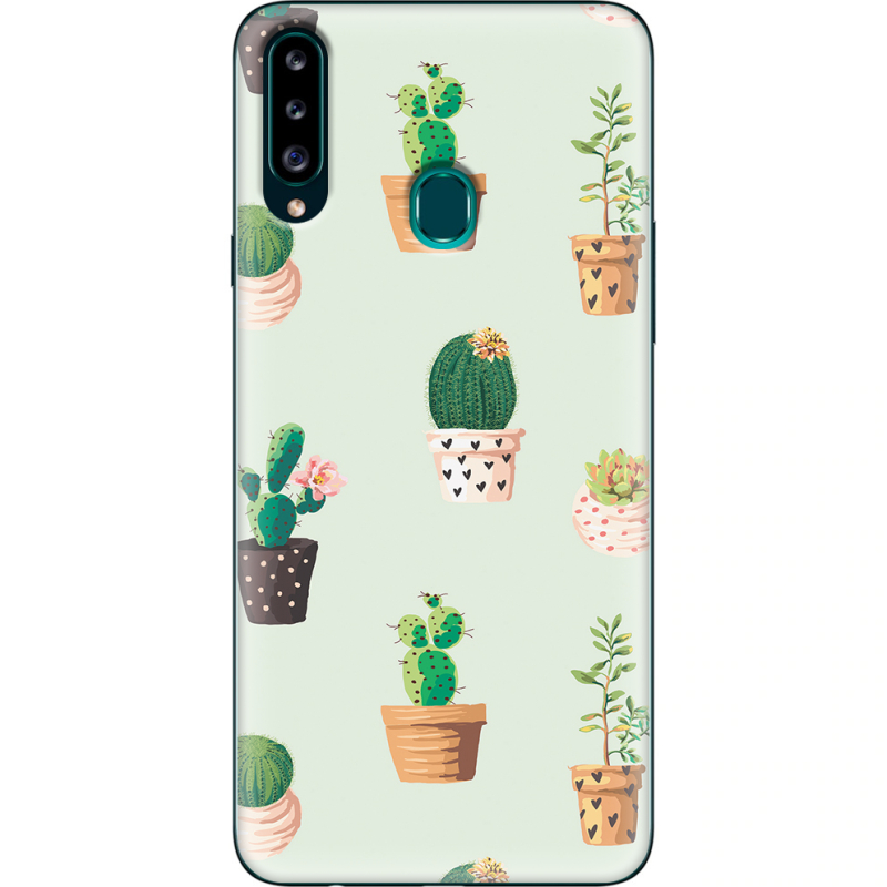 Чехол Uprint Samsung A207 Galaxy A20s L-green Cacti