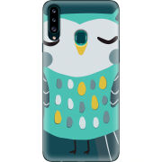 Чехол Uprint Samsung A207 Galaxy A20s Green Owl