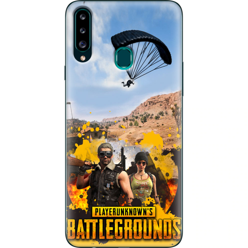 Чехол Uprint Samsung A207 Galaxy A20s Pubg parachute