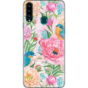 Чехол Uprint Samsung A207 Galaxy A20s Birds in Flowers