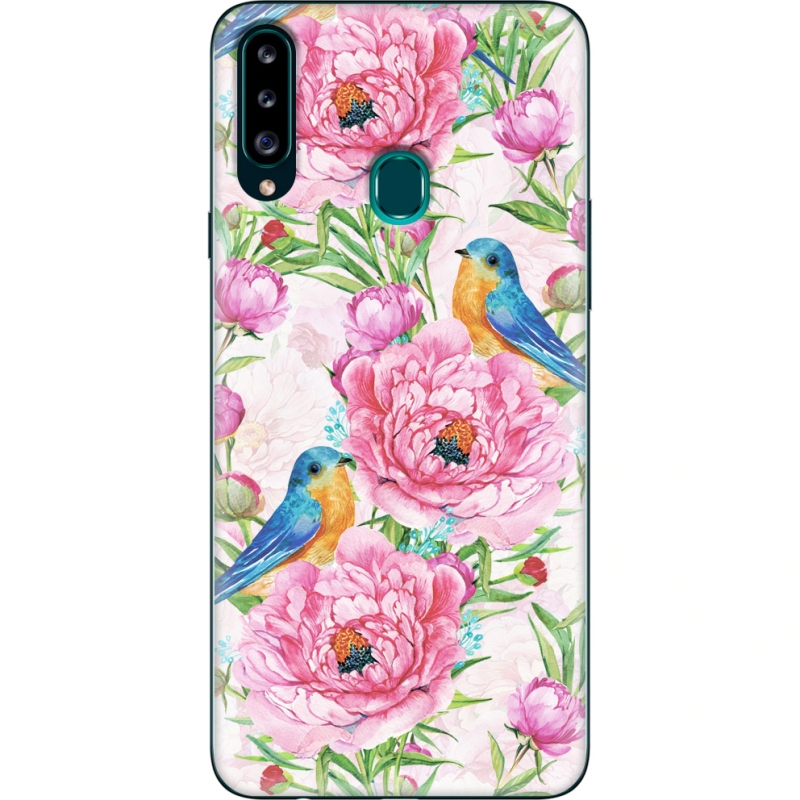 Чехол Uprint Samsung A207 Galaxy A20s Birds and Flowers