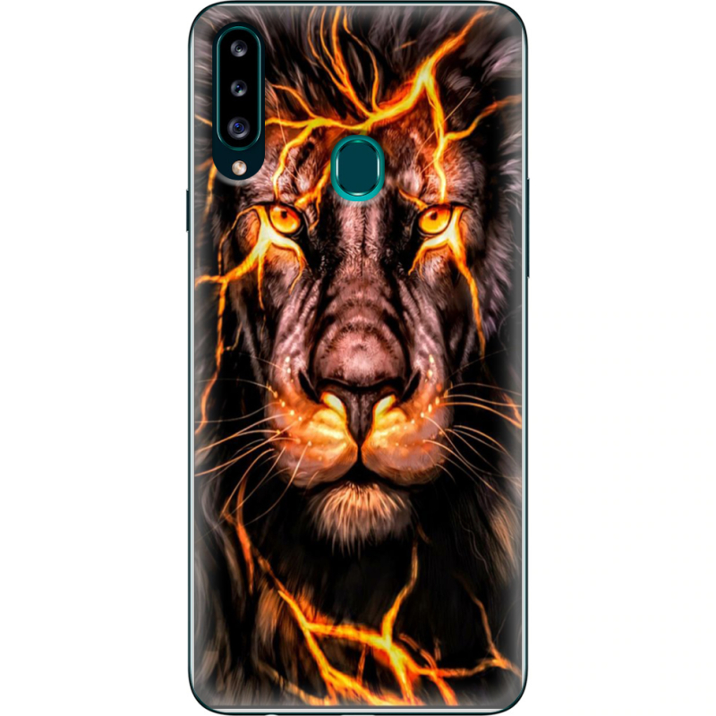 Чехол Uprint Samsung A207 Galaxy A20s Fire Lion