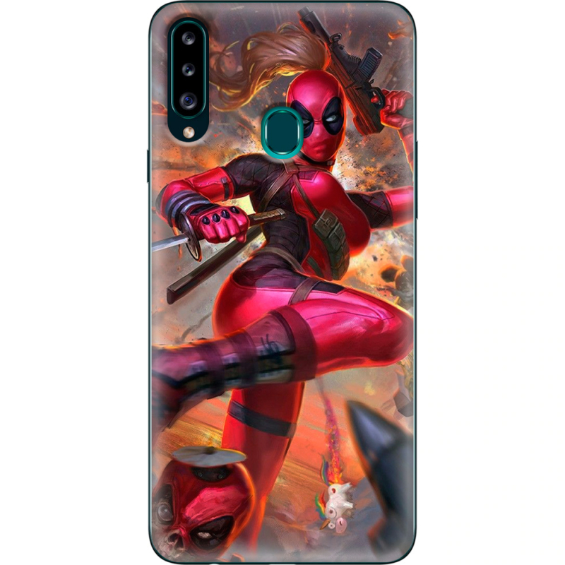 Чехол Uprint Samsung A207 Galaxy A20s Woman Deadpool