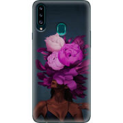 Чехол Uprint Samsung A207 Galaxy A20s Exquisite Purple Flowers