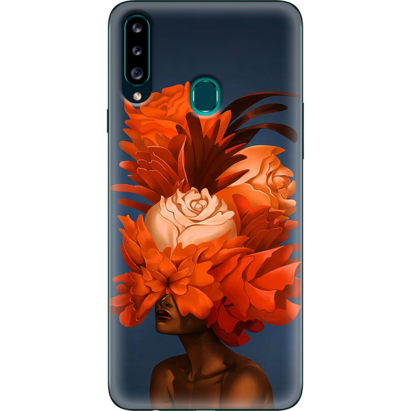 Чехол Uprint Samsung A207 Galaxy A20s Exquisite Orange Flowers