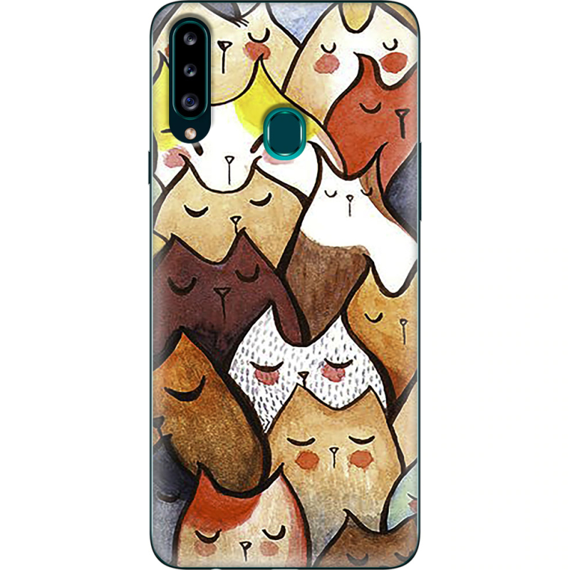 Чехол Uprint Samsung A207 Galaxy A20s Sleepy Cats