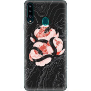 Чехол Uprint Samsung A207 Galaxy A20s Snake Rose