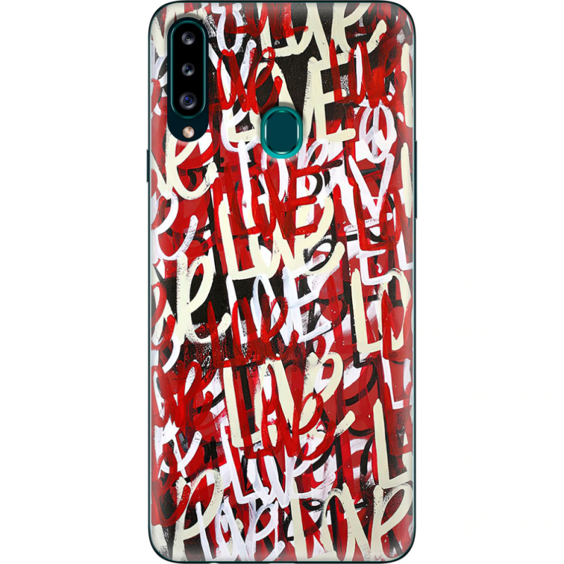 Чехол Uprint Samsung A207 Galaxy A20s Love Graffiti