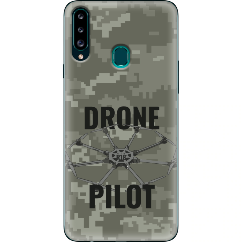 Чехол Uprint Samsung A207 Galaxy A20s Drone Pilot