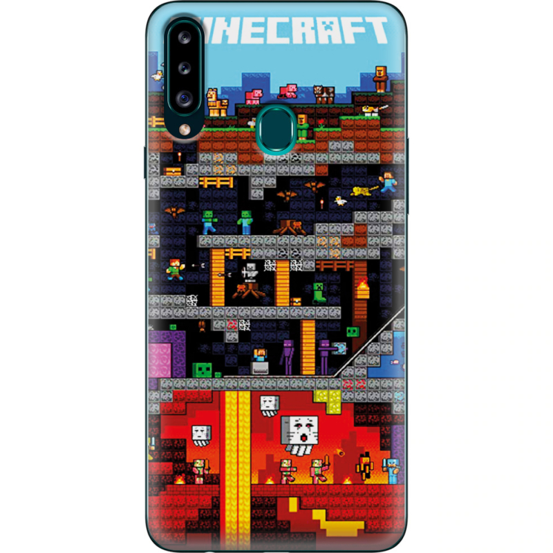 Чехол Uprint Samsung A207 Galaxy A20s Minecraft Lode Runner