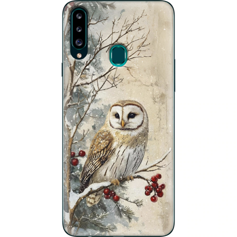 Чехол Uprint Samsung A207 Galaxy A20s Christmas Owl