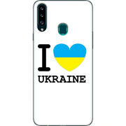 Чехол Uprint Samsung A207 Galaxy A20s I love Ukraine