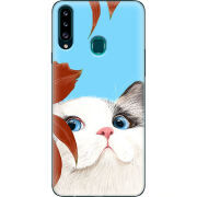 Чехол Uprint Samsung A207 Galaxy A20s Wondering Cat