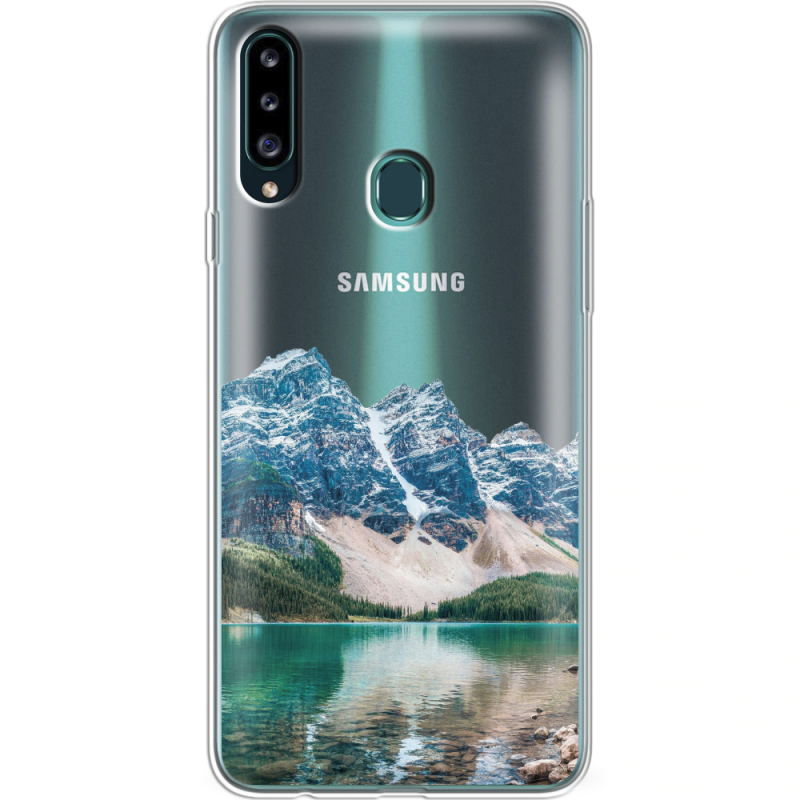 Прозрачный чехол Uprint Samsung A207 Galaxy A20s Blue Mountain
