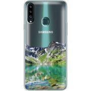 Прозрачный чехол Uprint Samsung A207 Galaxy A20s Green Mountain