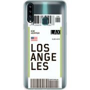 Прозрачный чехол Uprint Samsung A207 Galaxy A20s Ticket Los Angeles