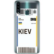 Прозрачный чехол Uprint Samsung A207 Galaxy A20s Ticket Kiev