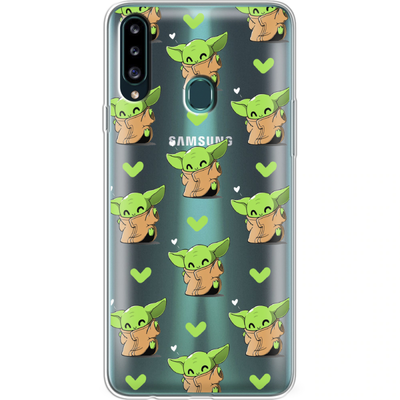 Прозрачный чехол Uprint Samsung A207 Galaxy A20s Pattern Baby Yoda