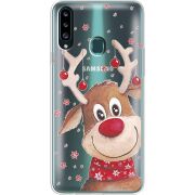 Прозрачный чехол Uprint Samsung A207 Galaxy A20s Winter Deer