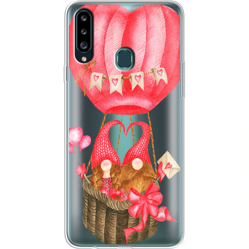 Прозрачный чехол Uprint Samsung A207 Galaxy A20s Valentine Dwarfs