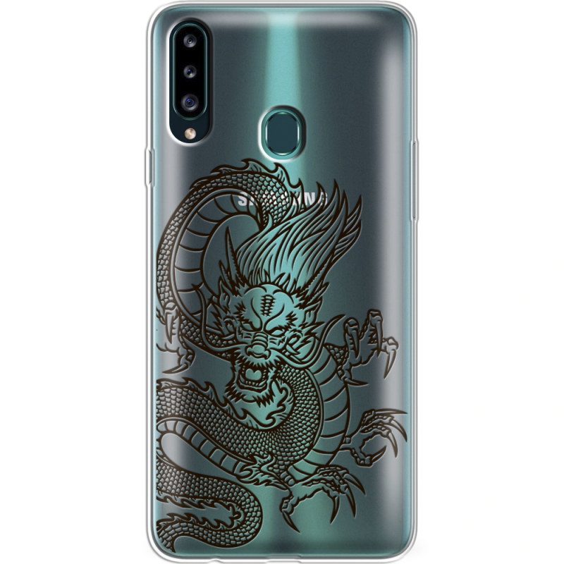 Прозрачный чехол Uprint Samsung A207 Galaxy A20s Chinese Dragon