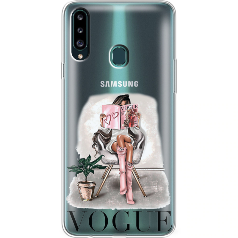 Прозрачный чехол Uprint Samsung A207 Galaxy A20s VOGUE