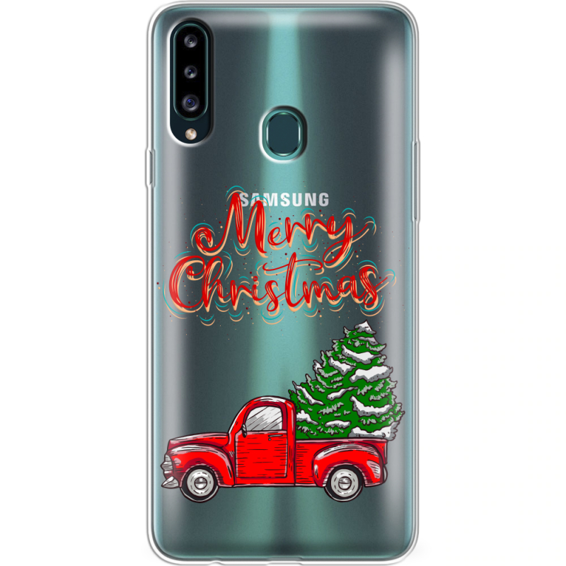 Прозрачный чехол Uprint Samsung A207 Galaxy A20s Holiday Car