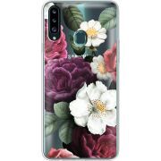 Прозрачный чехол Uprint Samsung A207 Galaxy A20s Floral Dark Dreams