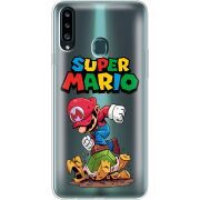 Прозрачный чехол Uprint Samsung A207 Galaxy A20s Super Mario