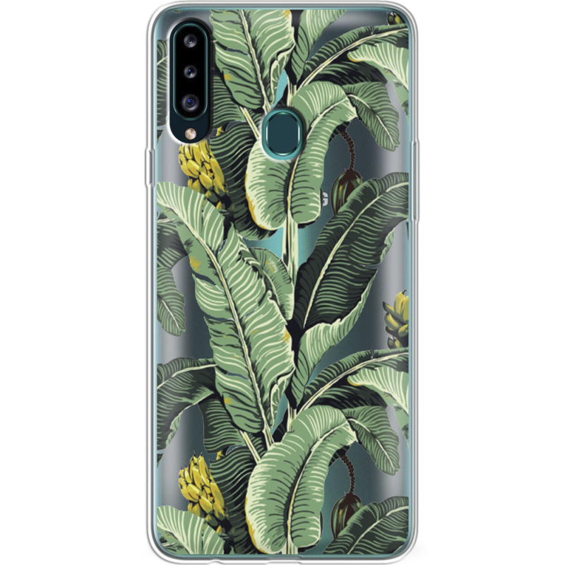 Прозрачный чехол Uprint Samsung A207 Galaxy A20s Banana Leaves