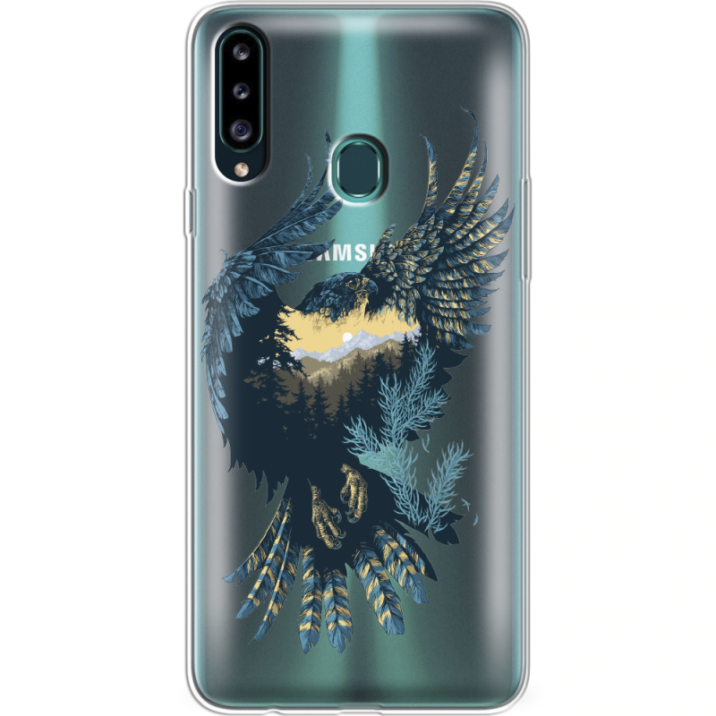 Прозрачный чехол Uprint Samsung A207 Galaxy A20s Eagle