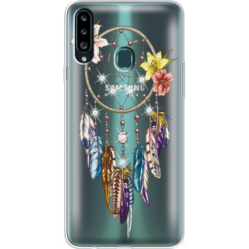 Чехол со стразами Samsung A207 Galaxy A20s Dreamcatcher