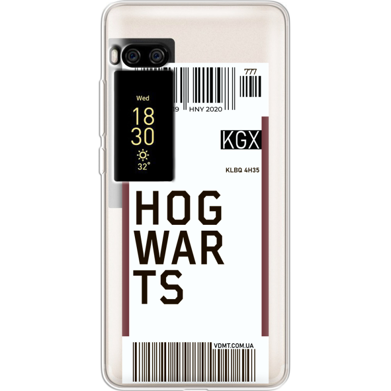 Прозрачный чехол Uprint Meizu Pro 7 Plus Ticket Hogwarts