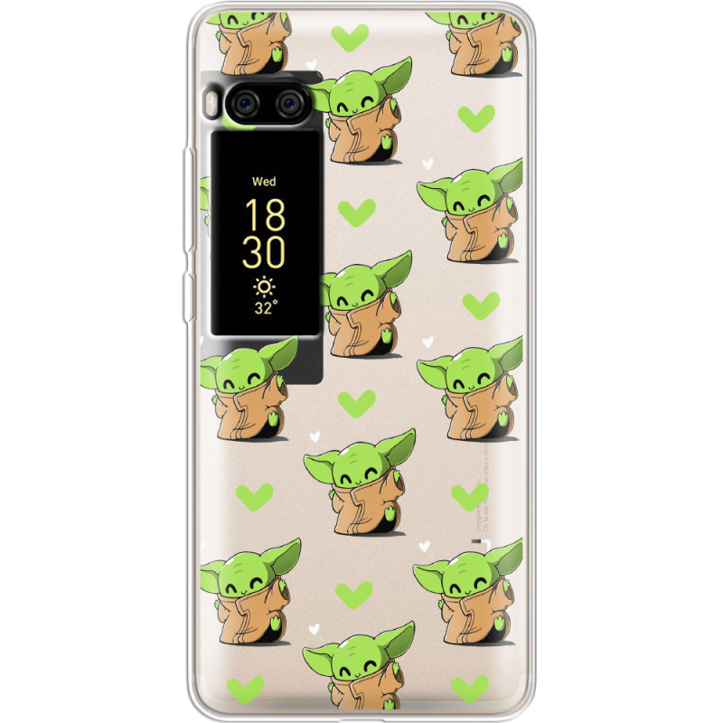 Прозрачный чехол Uprint Meizu Pro 7 Plus Pattern Baby Yoda