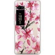 Прозрачный чехол Uprint Meizu Pro 7 Plus Pink Magnolia