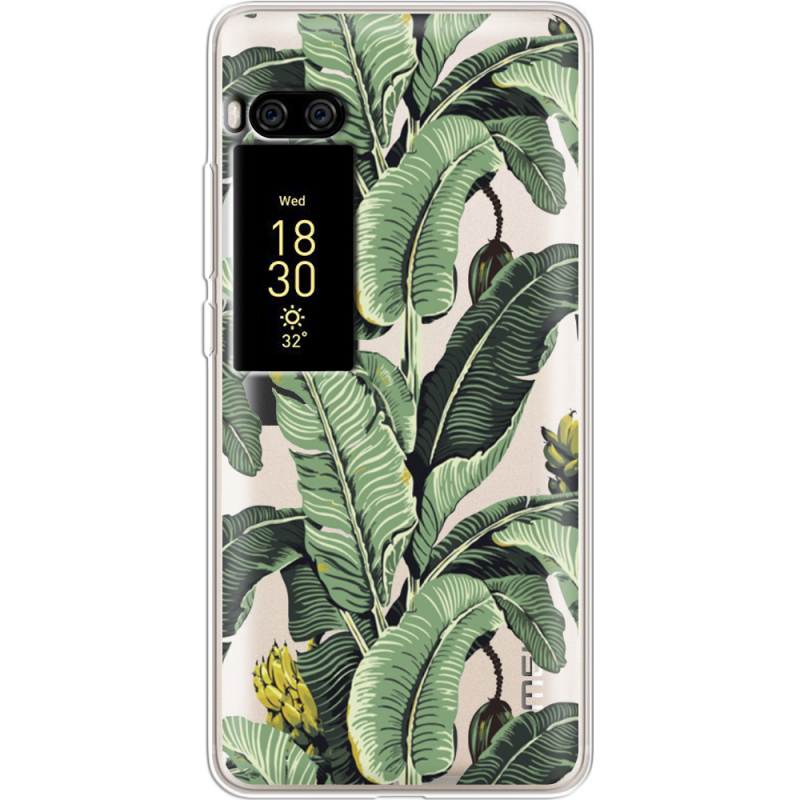 Прозрачный чехол Uprint Meizu Pro 7 Plus Banana Leaves