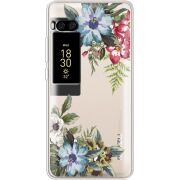 Прозрачный чехол Uprint Meizu Pro 7 Plus Floral