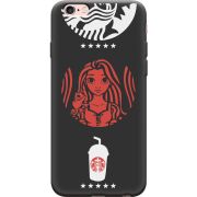 Черный чехол Uprint Apple iPhone 6 / 6s RedWhite Coffee