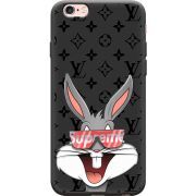 Черный чехол Uprint Apple iPhone 6 / 6s looney bunny