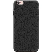 Черный чехол Uprint Apple iPhone 6 / 6s Leaves