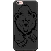 Черный чехол Uprint Apple iPhone 6 / 6s Grizzly Bear