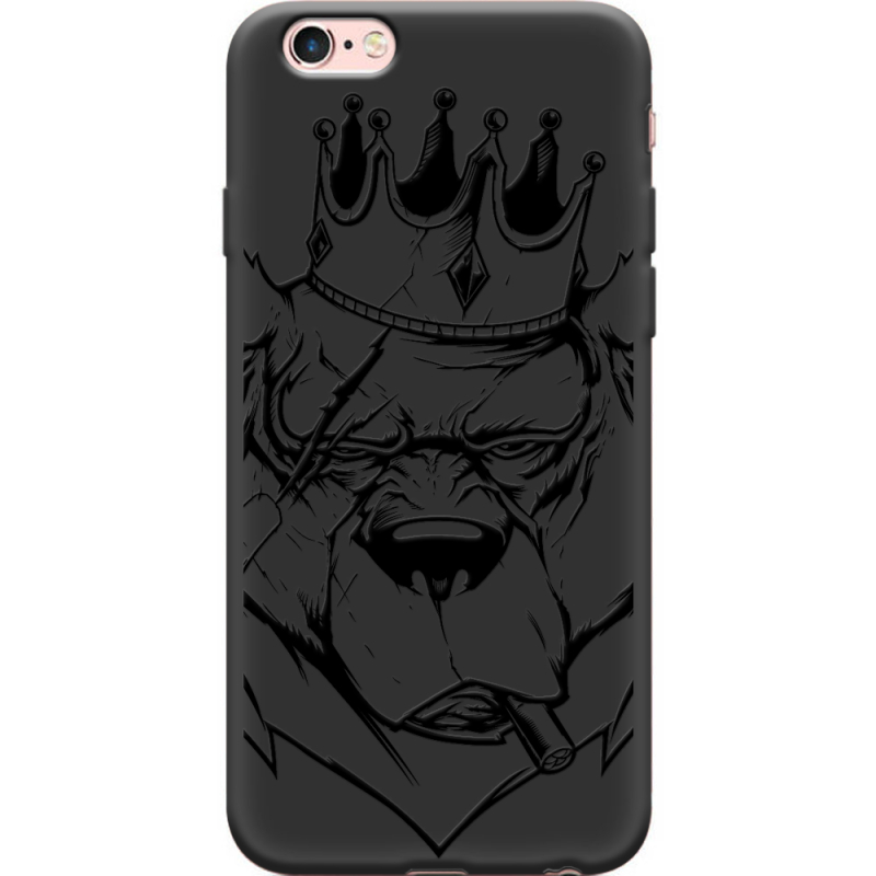 Черный чехол Uprint Apple iPhone 6 / 6s Bear King