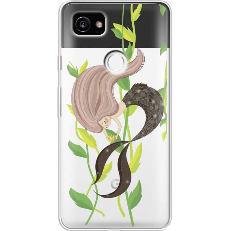 Прозрачный чехол Uprint Google Pixel 2 XL Cute Mermaid