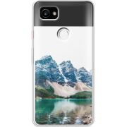 Прозрачный чехол Uprint Google Pixel 2 XL Blue Mountain