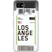 Прозрачный чехол Uprint Google Pixel 2 XL Ticket Los Angeles