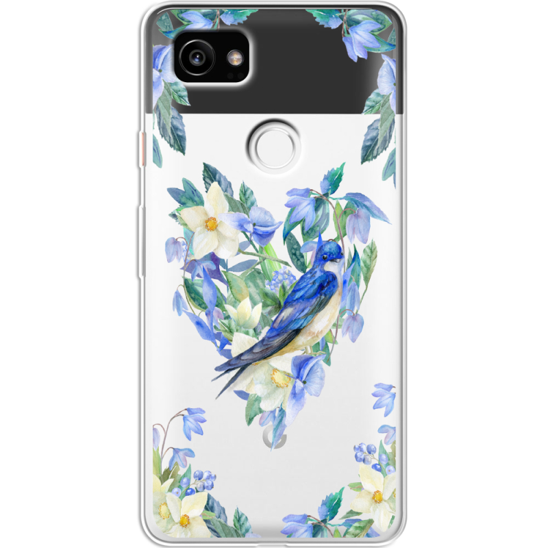 Прозрачный чехол Uprint Google Pixel 2 XL Spring Bird